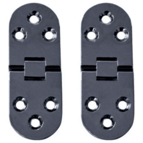 2 Pièces Charnières de Table Pliantes Plat Porte Cabinet Pliable Charnières Alliage Zinc Charniere Porte Placard,Round Edge Charnières pour Porte de Meuble avec vis,pour Table,Meubles Bureau GROOFOO