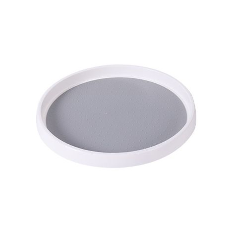 Support de stockage de bouteilles de condiments de cuisine rotatif multifonctionnel, monocouche, petit blanc + gris (1/5)