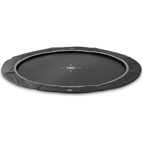 EXIT InTerra ground-level sports trampoline 8ft - black