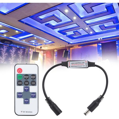 1 Contrôleur LED Mini, 11 touches, variateur RF 5-24V, pour maison, magasin, hôtel (1/5)