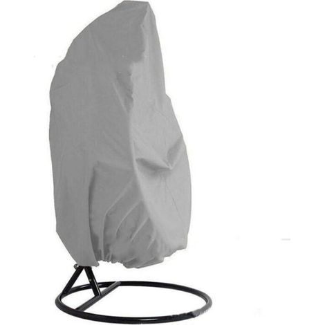 Hanging Chair Cover, 210D Oxford Fabric Outdoor Hanging Chair Cover, Windproof, UV Resistant, Waterproof Protective Cover for Hanging Egg Chair 115x190CM, Grey.. (1/4)