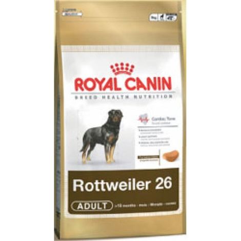 Nourriture que Royal Canin Rottin Rottweiler Dogs adultes et matures (љ partir de 18 mois) - 12 kg (1/3)