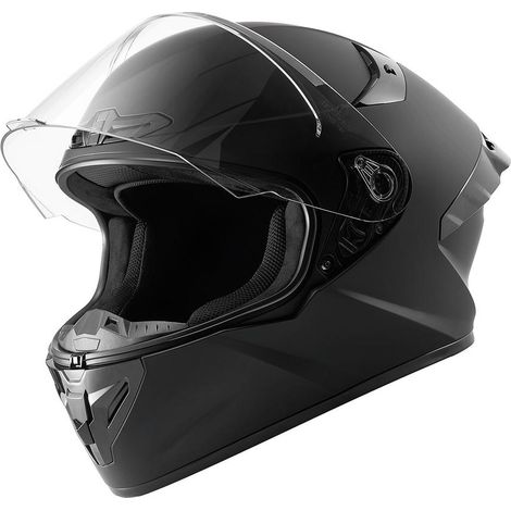 ECE 22.06 et visière claire pour une conduite nette, casque intégral noir taille L pour moto et cyclomoteur (1/5)