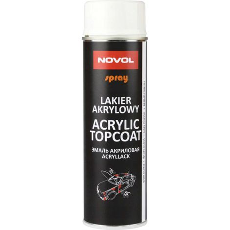 VERNIS ACRYLIQUE SPRAY FINITION ACRYLIQUE NOVOL NOIR SATINÉ 500nl