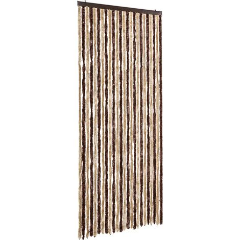 Moustiquaire，Rideau anti-moustique Beige et marron clair 100x220 cm Chenille CFW54278 (1/5)