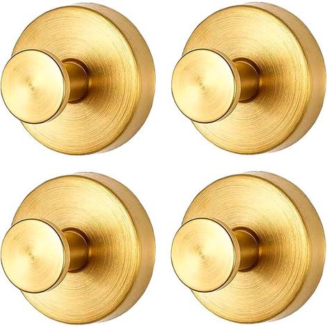 4er-Pack robuste, goldene Wandhaken mit Vakuumsaugnäpfen für Handtücher und Bademäntel (1/5)