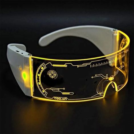 Lunettes de cyclisme, lunettes de sécurité au design technologique futuriste avec batterie rechargeable USB, lunettes de protection pour la conduite de nuit.
