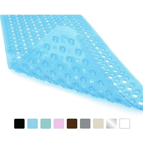 Green Mobility-Tapis de Baignoire Tapis de Douche Antidérapant Tapis de Bain Enfants avec 200 Ventouses pour Salle de Bain Étage Bleu,7040cm (1/5)