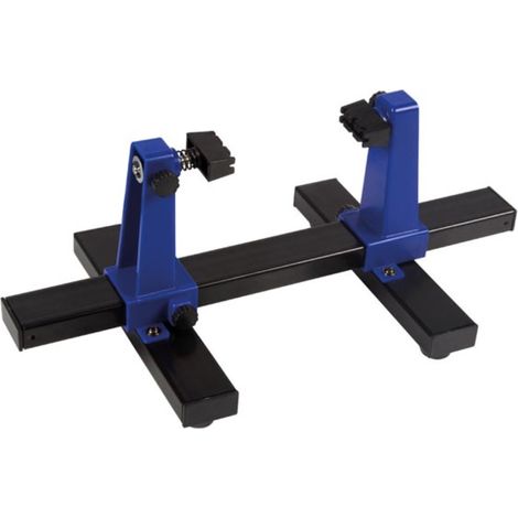 Velleman Soporte para placa de circuito impreso con base, pinza PCB, soporte de soldadura ajustable, soporte giratorio 360°, apto para placas de hasta 14 x 20 cm, pinza de precisión para reparación y (1/3)