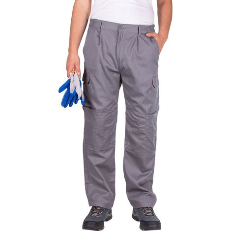 Pantalones de trabajo para hombre Firi, color gris, talla 44, largo