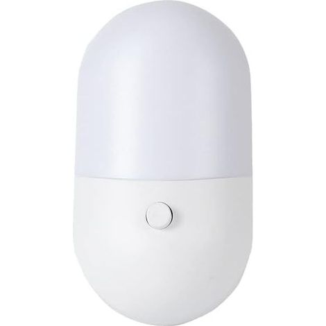 Veilleuse automatique à capteur crépusculaire, détecteur de luminosité Plug and Play, veilleuse blanche chaude pour chambre de bébé, cuisine, couloir, escalier et salon (1/5)