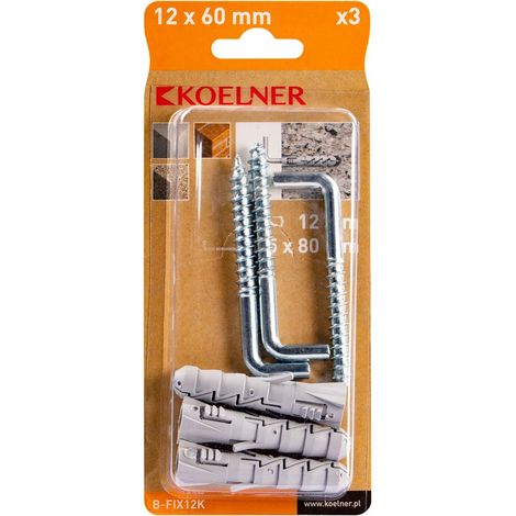 Tapón de expansión FIX de 12x60 mm con gancho angular, [OP 3] (1/5)