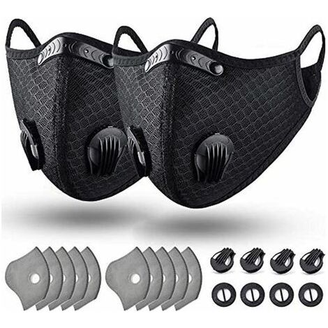 Masque Anti-poussière Lavable Réutilisable avec 10 Filtres pour La Course à Pied, Le Cyclisme, Les Activités de Plein Air,Starlight (1/5)