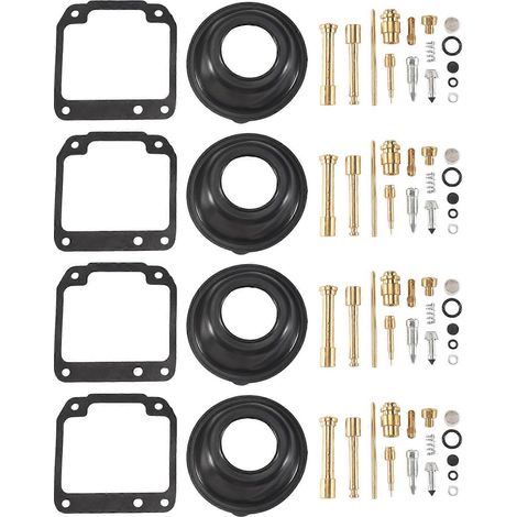 Kit de réparation de carburateur comprenant gicleur, pointeau, flotteur, vis de ralenti, joint et membrane pour BMW XJR400 XJR 400 R (1/5)