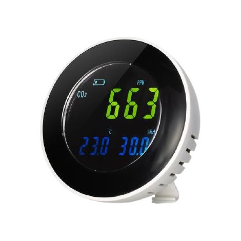 Luftqualitätsmonitor Bresser INV weiß CO2 Temperatur Feuchtigkeit