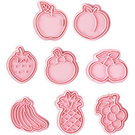 8 Moules à Biscuits en Forme de Fruits pour Pâtisserie et Décoration de Gâteaux (1/4)