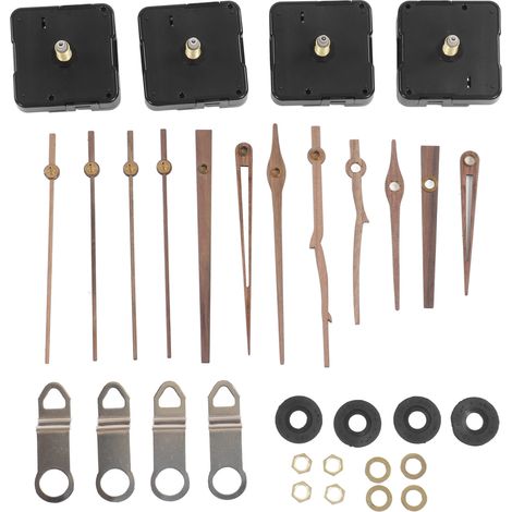 Kit de réparation d'horloge avec aiguilles en noyer et pièces de mouvement à quartz pour montres DIY. (1/5)