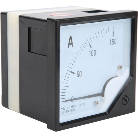 Ampèremètre Analogique à Aiguille 150A/5A AC Cadran 6L2 Panneau de Mesure de Courant Alternatif (1/5)
