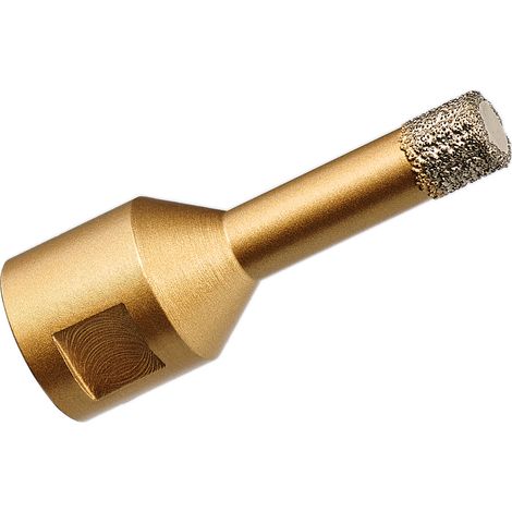 GraniFix Ø 12 mm Foret diamant Trépan Scie cloche Couronne diamantée pour perçage forage à sec et à eau pour meuleuse d'angle - Filetage M14 (1/2)