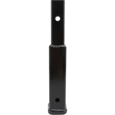 Rallonge d'attelage de remorque de 12 pouces, 5 000 lb, 2 extensions de récepteur avec trou de broche de 5/8 pour camping-car noir. (1/4)