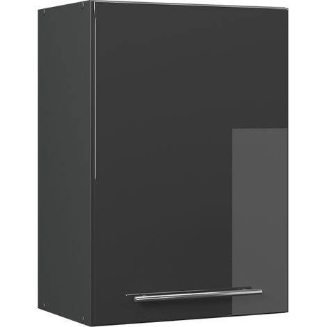 Armario colgante Fame-Line, Antracita alto brillo, 50 cm, Vicco (1/5)