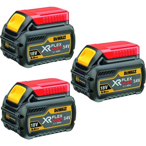 Dewalt DCB546 18v / 54v XR Flexvolt 6.0ah Battery DCB546-XJ - Triple Pack (1/3)