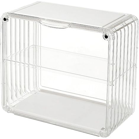 Boîte de présentation pour figurines, boîte de collection anti-poussière, vitrine transparente blanche pour figurines d'action de (1/5)