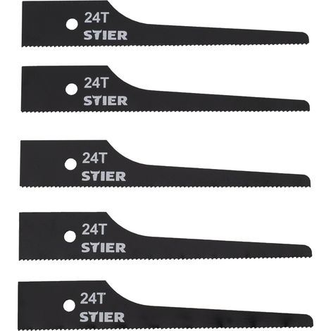 STIER Stichsägeblatt für STS-100 24 Zähne 5 Stk (1/4)