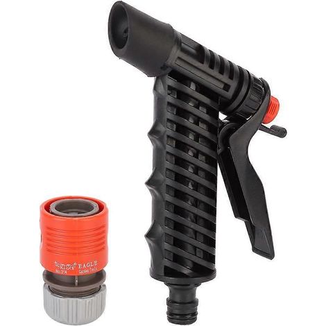 Dual Modes Garden Hose Water Pressure Spray Nozzle Sprinkler Head Black