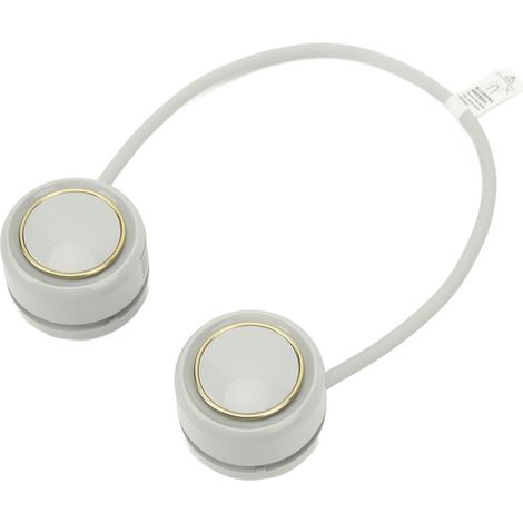Ventilateur de cou pliable sans pale, 3 vitesses silencieuses, batterie 1600mAh, couleur vert glacé, idéal pour l'école et les déplacements. (1/5)