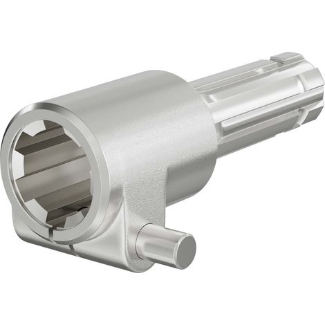Wiltec Manchon de Prise de force Cardan - Longueur 140 mm - Raccord logement 1 3/8" 6D - Raccord sortie 1 1/8" 6D - Ø 36 mm/28,52 mm - Arbre cannelé de tracteur