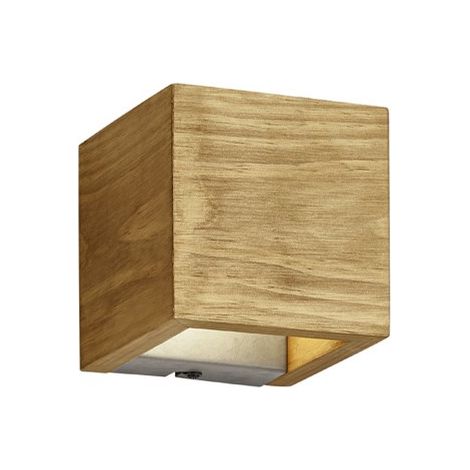 Applique murale cube bois clair Trio LED 4,3W 3000K (1/4)