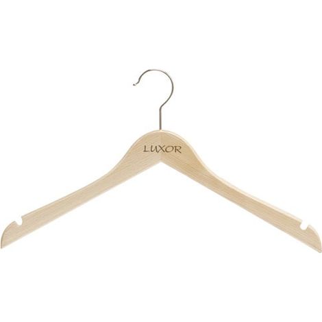 MONDEX - Cintre luxor princess plat naturel verni 41 cm