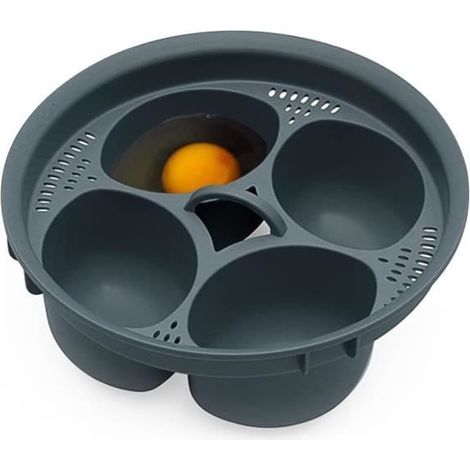 Cuiseur à œufs - Cuit Oeuf - 4 œufs - Silicone - Compatible TM6/TM5/TM31 - Pratique et sain (1/4)