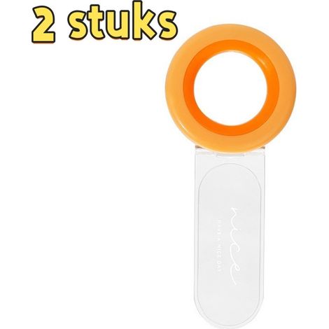 Lot de 2 poignées de siège de toilette anti-contact, anneau de levage hygiénique, 7 x 4,5 cm, orange (1/5)