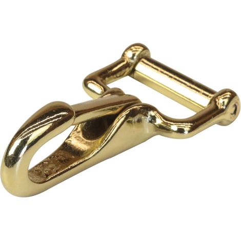 Stahl-Schnellverschluss-Karabiner mit Messingbeschichtung (1/2)