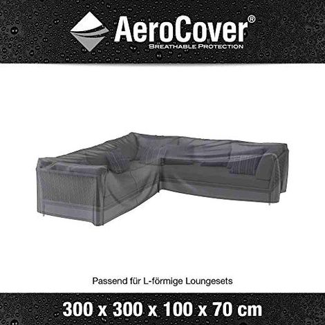 Telo di copertura per giardino a forma di L 7943 AeroCover grigio 300x300x70 cm Homms (1/4)