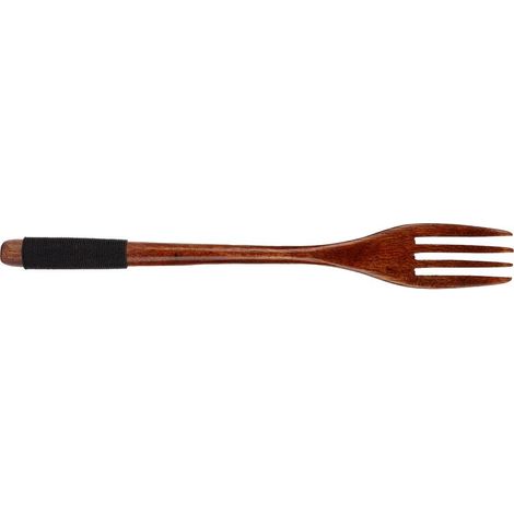 Fourchettes en bois japonaises pour la cuisine, idéales pour les barbecues, les pique-niques et le camping. (1/5)