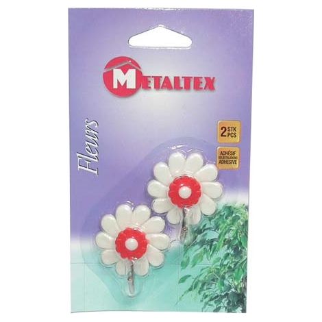CROCHET ADH.FLEURS X2 BLISTER 292001 METALTEX 315292001 (1/3)