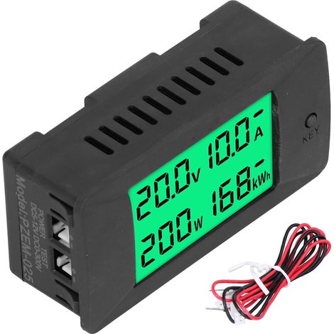 Digital-Volt- und Amperemeter Spannungs- und Stromzähler CC, 0-300V 50A, Energieverbrauchstest (1/5)