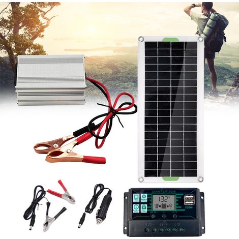 Kit de panneaux monocristallins solaires, kit d'onduleur solaire portable et léger pour bateaux et voitures (1/5)