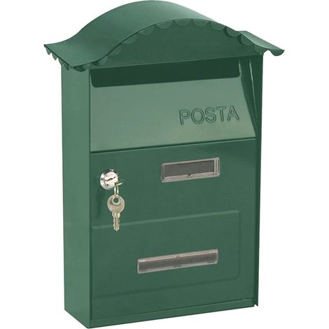 Kippen 10005PG - Cassetta Postale Modello "GLORY" di Colore Verde. Dimensioni: 350x250x100mm.