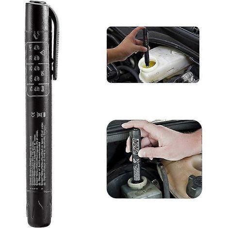 Stylo testeur de qualité d'huile universel pour voiture, précis et fiable. Testeur de liquide de frein. (1/5)
