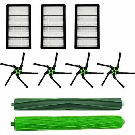 Accesorios para aspiradoras irobot S9, S9+ y S9plus, filtro de cepillo principal y cepillo lateral (paquete de 9) (1/5)