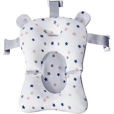 Tapis de bain antidérapant pour bébé, coussin de soutien pour baignoire pour nouveau-né, siège de bain flottant et souple. (1/5)