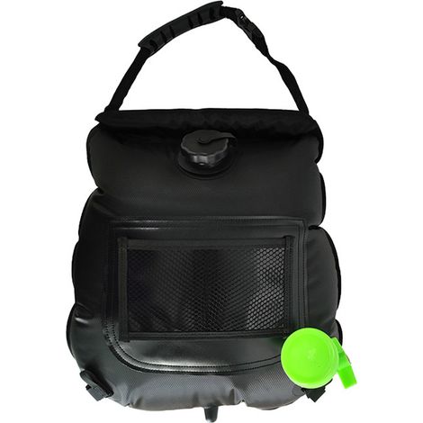 Douche solaire de camping, 20 litres, noire-AquaForge (1/5)