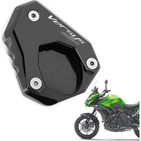 Refit für Versys650 Versys650 Kickstand Side Foot Support Extension Bracket Vergrößern (Schwarz)