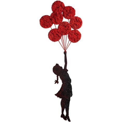 Decorazione da parete in metallo Accessory Rosso Nero (1/5)
