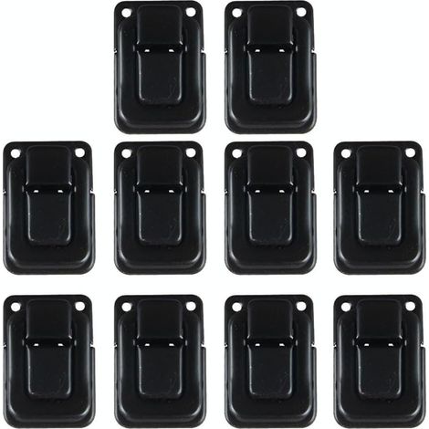 Lot de 10 fermoirs métalliques pour boîtes en bois et boucles (1/5)