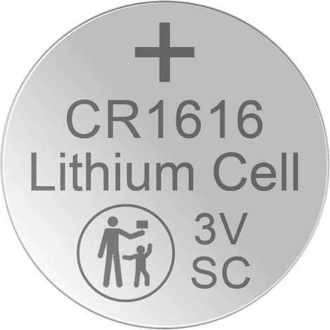 XCell Knopfzelle CR1616 (für viele verschiedene Kleingeräte, lange Lebensdauer) (1/2)